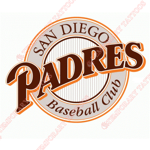 San Diego Padres Customize Temporary Tattoos Stickers NO.1861